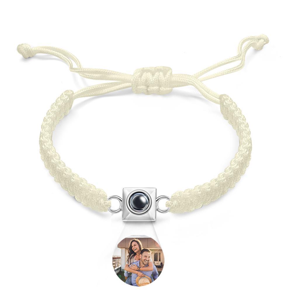 Custom Projection Bracelet Weave Fashion Gift for Men - NameNecklace