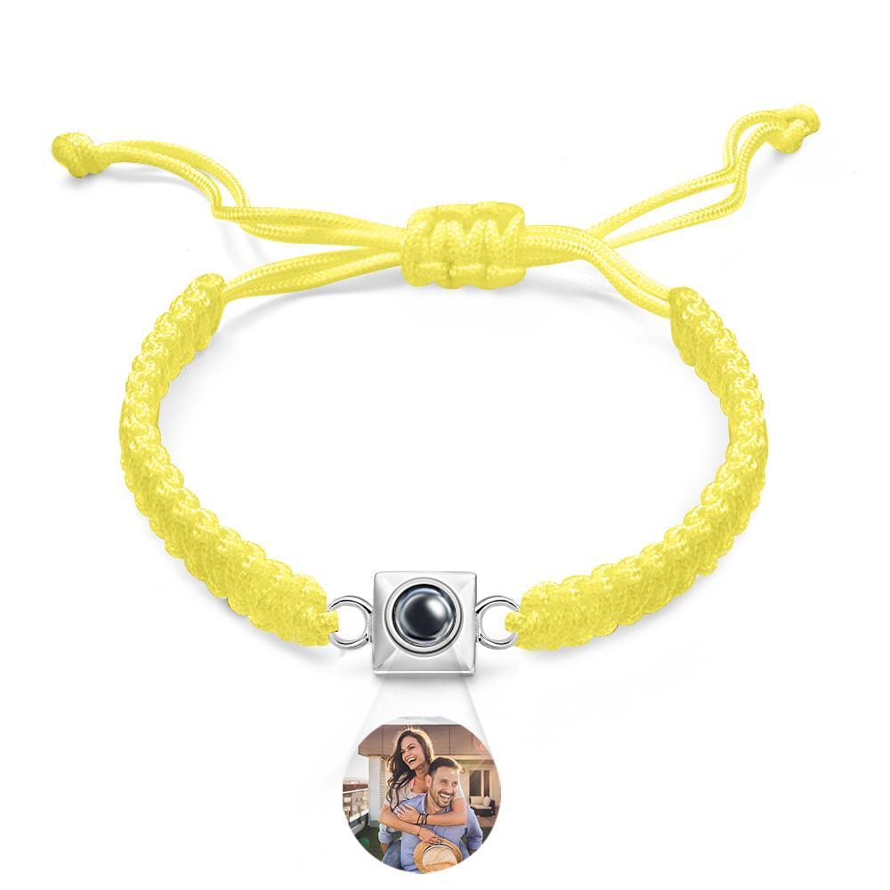 Custom Projection Bracelet Weave Fashion Gift for Men - NameNecklace