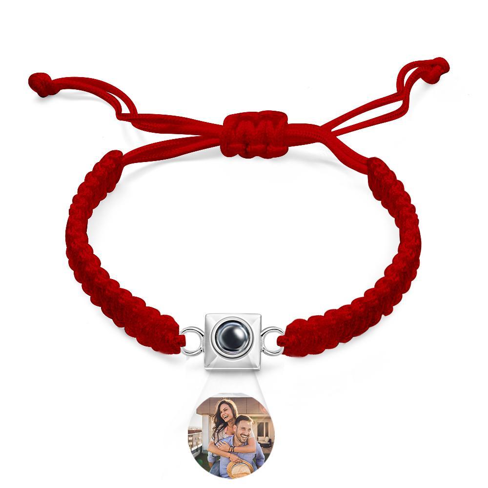 Custom Projection Bracelet Weave Fashion Gift for Men - NameNecklace