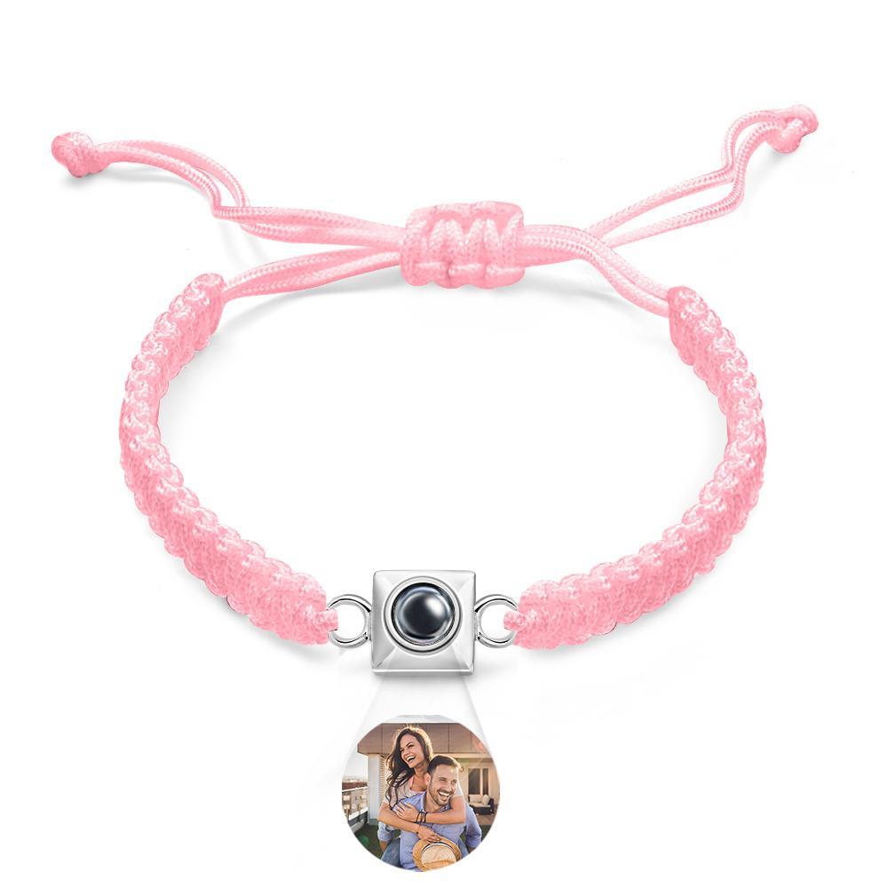 Custom Projection Bracelet Weave Fashion Gift for Men - NameNecklace