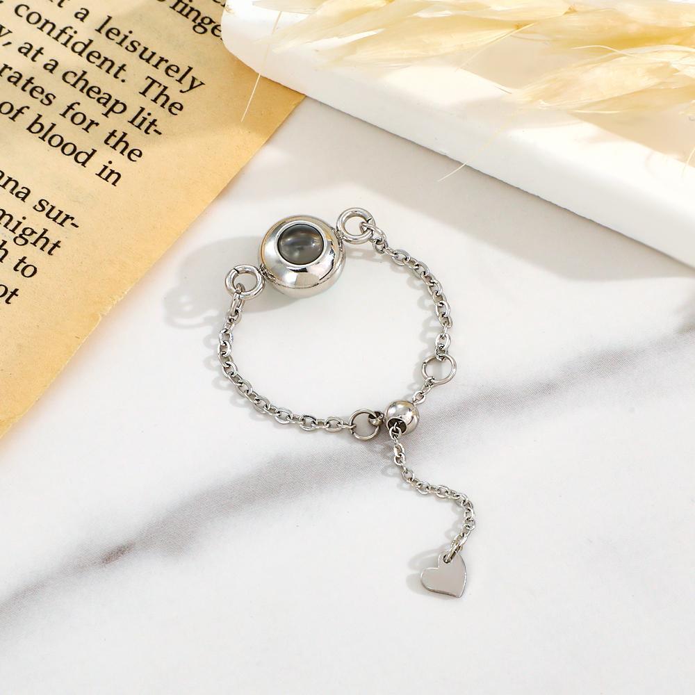 Custom Photo Projection Ring Trendy Best Friend Gift - NameNecklace