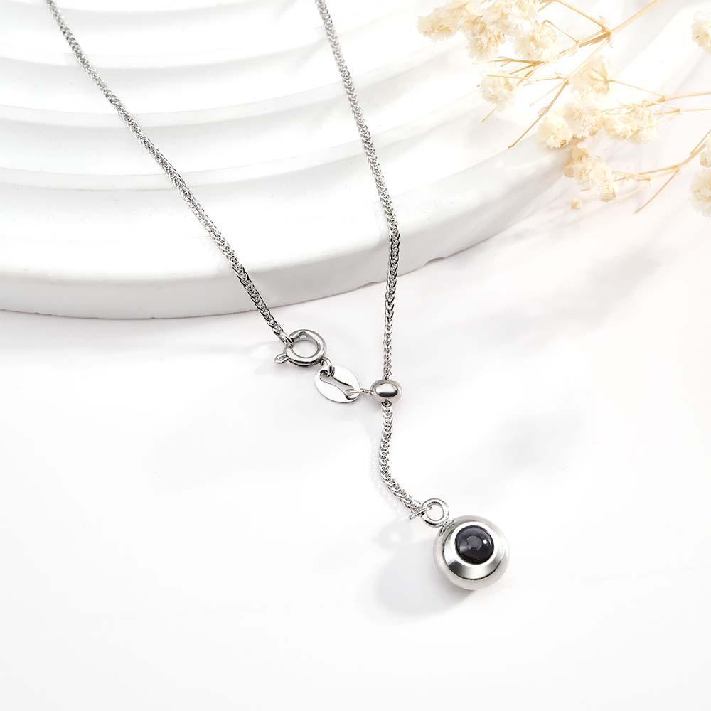 Custom Projection Necklace Simple Pendant Gift for Her - NameNecklace