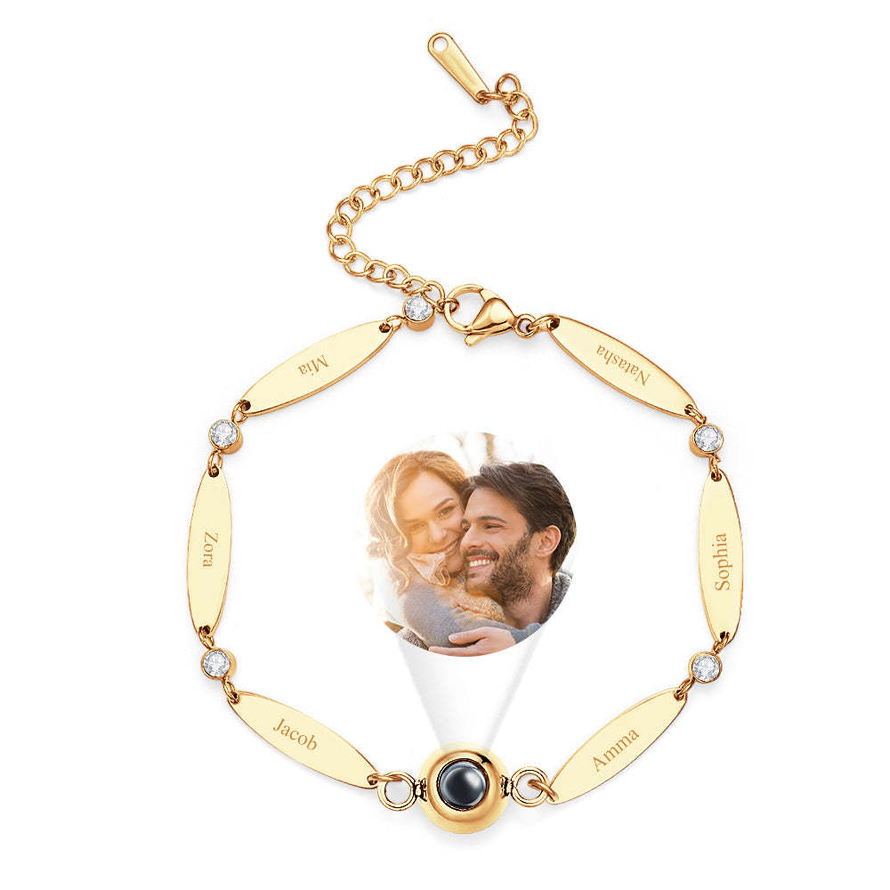 Personalized Lettering Custom Projection Bracelet Friendship Gift - NameNecklace