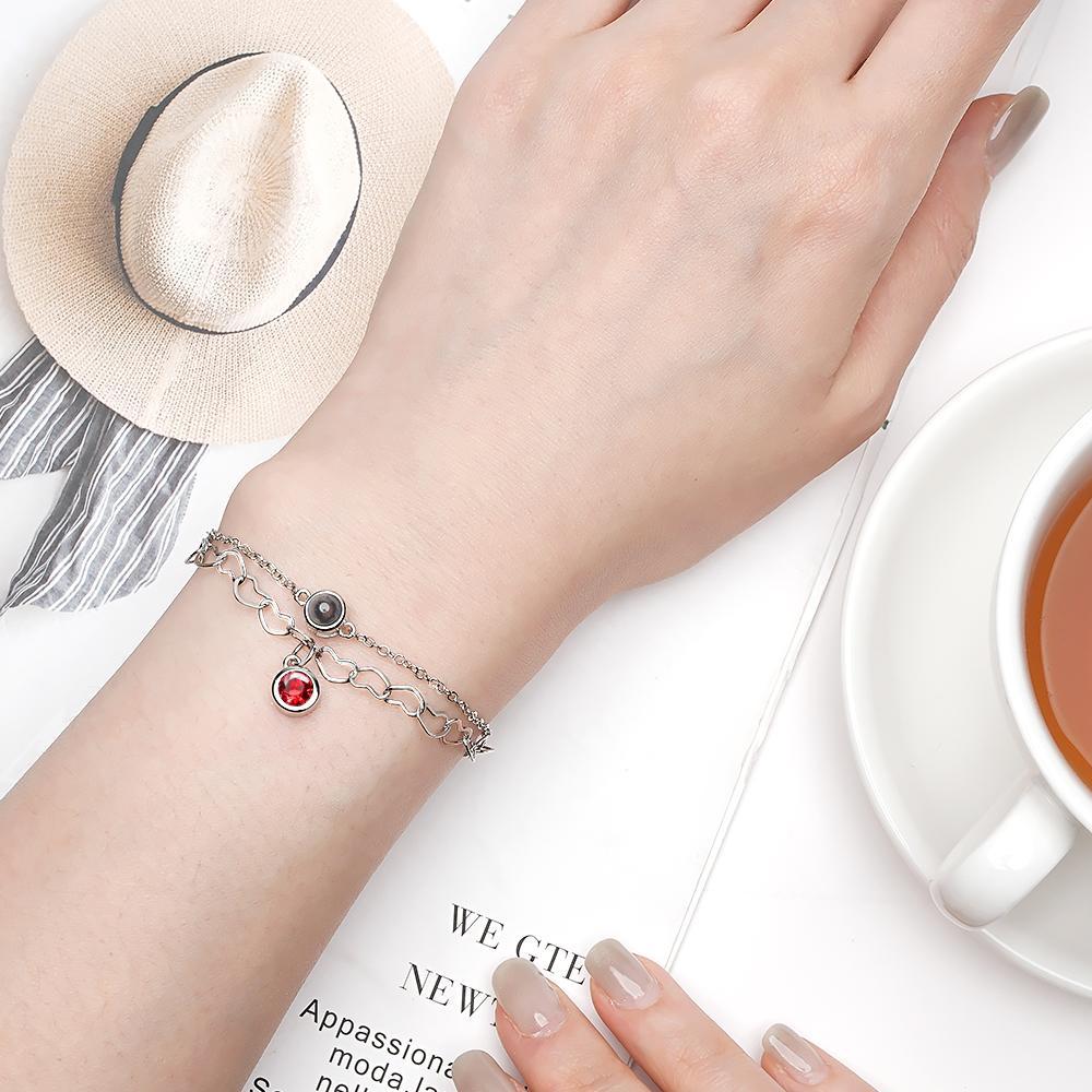 Personalized Projection Bracelet Heart Creative Gift - NameNecklace