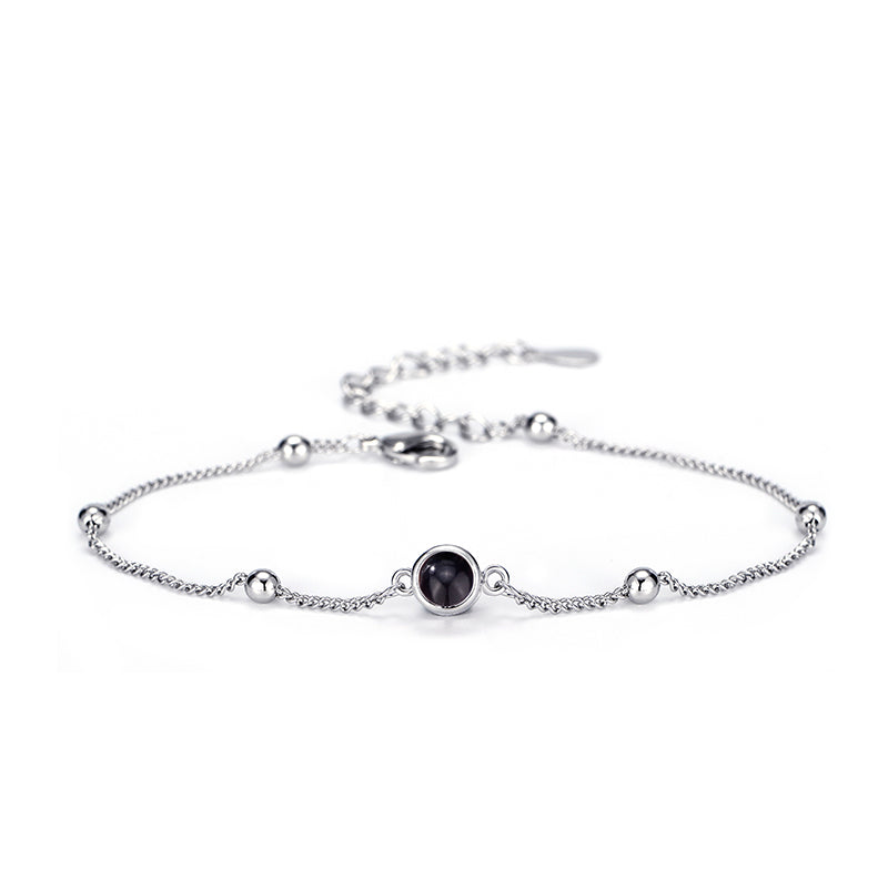 Personalized Projection Photo Bracelet Simple Anniversary Gift For Her