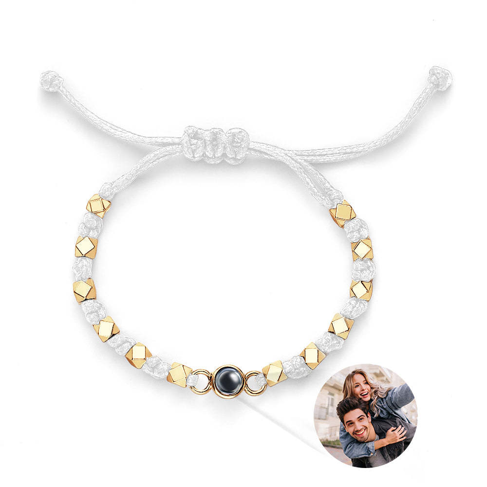 Custom Photo Bracelet Projection Braid Commemorative Gift - NameNecklace