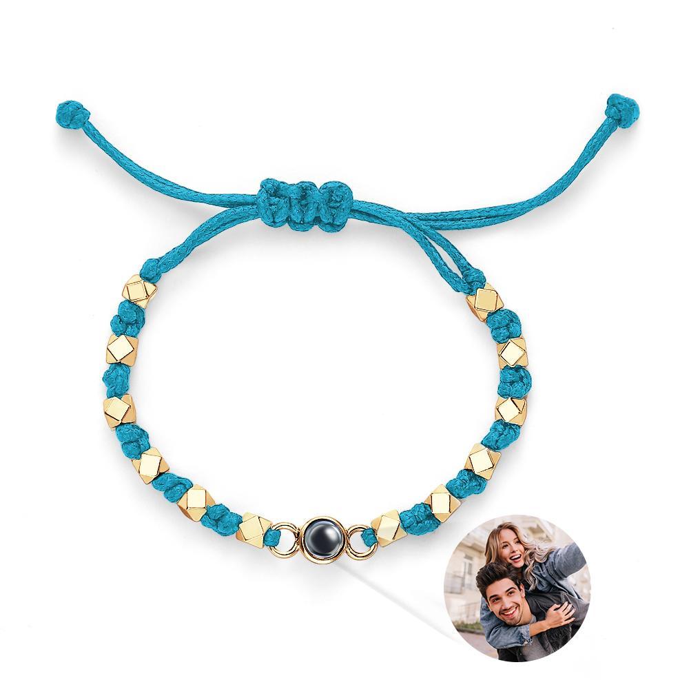 Custom Photo Bracelet Projection Braid Commemorative Gift - NameNecklace