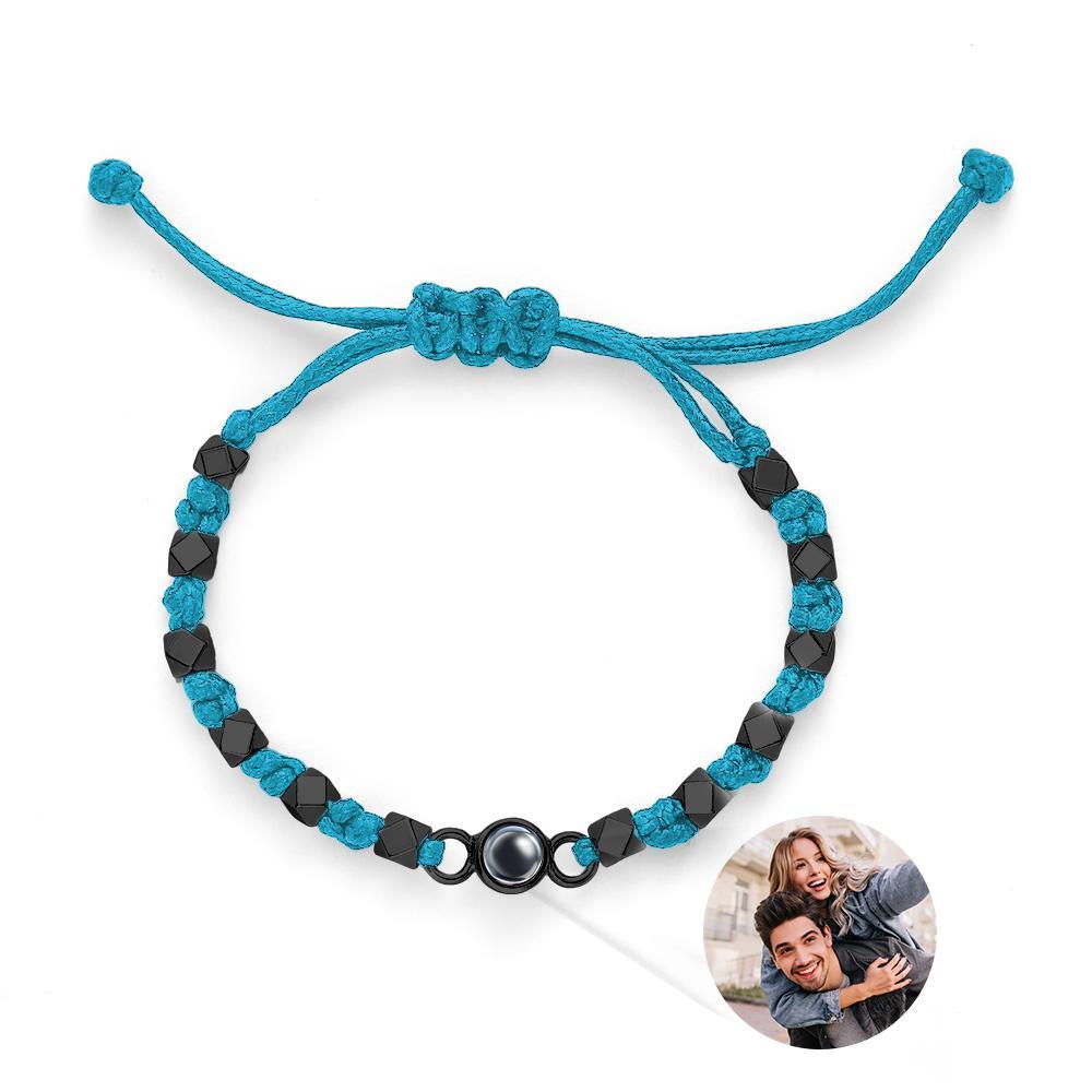 Custom Photo Bracelet Projection Braid Commemorative Gift - NameNecklace