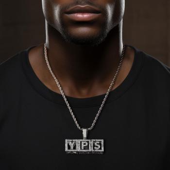 Custom Name Necklace Block Cube Letter Chain Hip Hop Necklace For Men - NameNecklace