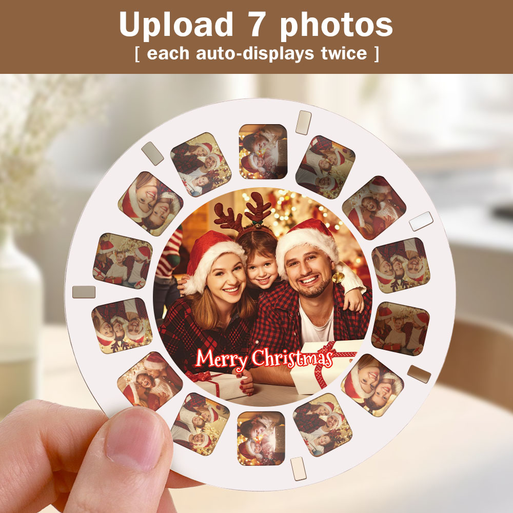 Custom 3D Viewfinder and Reel �C Personalized Christmas Gifts Text and Photo Viewer with Your Own Photos