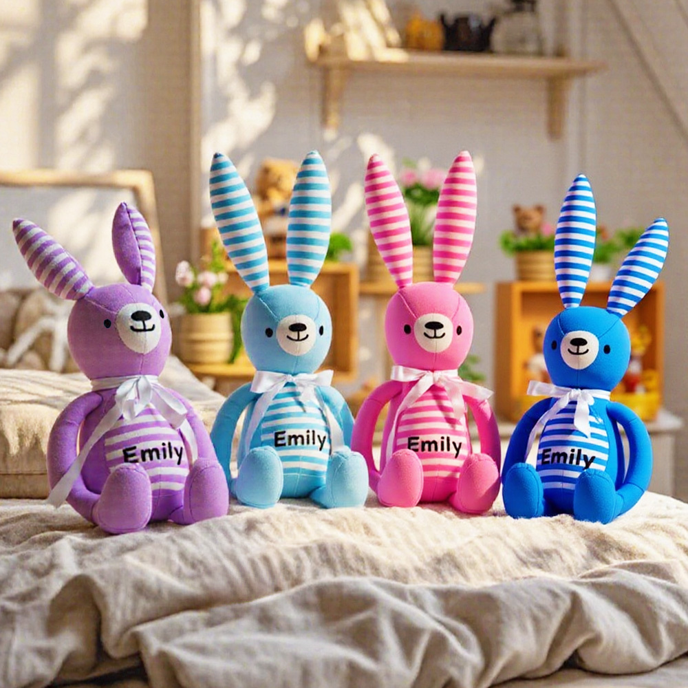 Personalized Easter Bunny, Easter Bunny, Easter Basket Stuffers, Plush Easter Bunny, Custom Easter Bunny, Easter Basket Gift, Stuffed Bunny