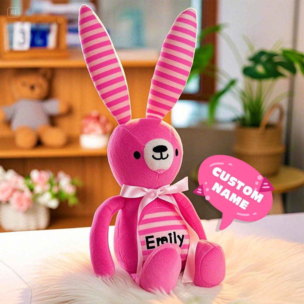 Personalized Easter Bunny, Easter Bunny, Easter Basket Stuffers, Plush