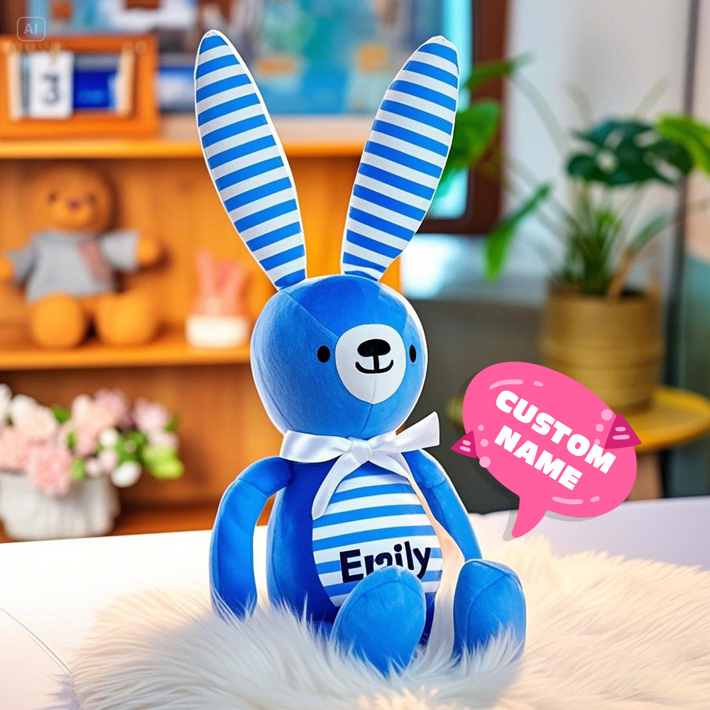 Personalized Easter Bunny, Easter Bunny, Easter Basket Stuffers, Plush Easter Bunny, Custom Easter Bunny, Easter Basket Gift, Stuffed Bunny