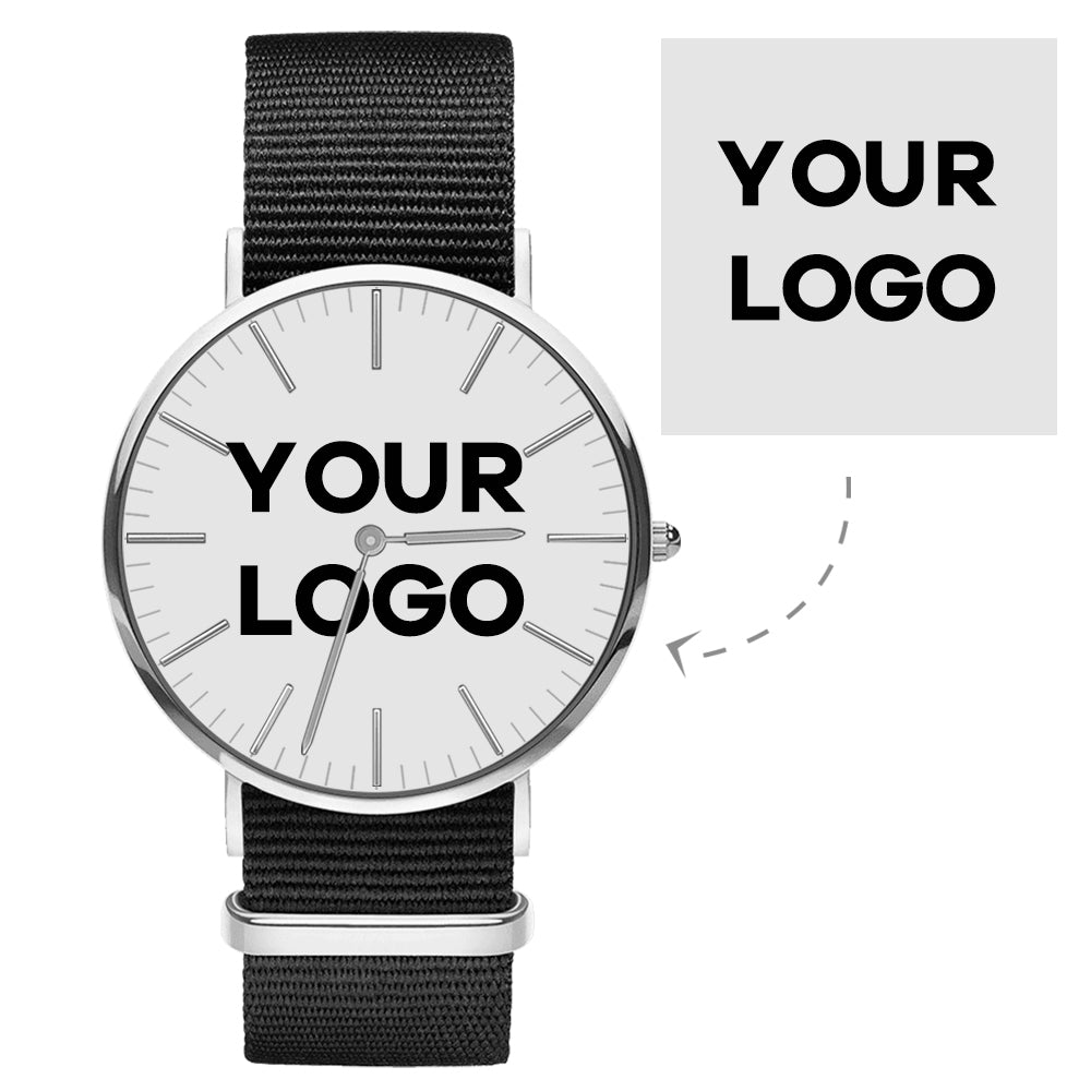 Photo Watch Personalized Engraved Watch Black Strap