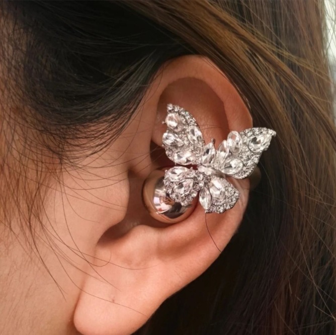 Dazzling Earbud Jewelry Charms for Clip-On Headphones Sparkling Crystal & Gemstone Earbud Accessories Luxurious Detachable Earphone Accessories (25+ Styles)