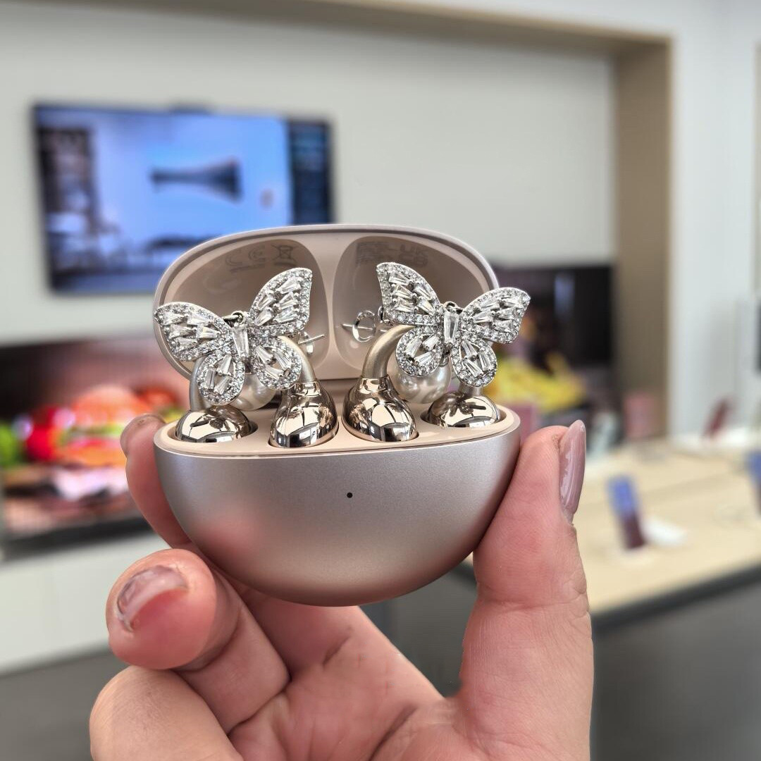 Dazzling Earbud Jewelry Charms for Clip-On Headphones Sparkling Crystal & Gemstone Earbud Accessories Luxurious Detachable Earphone Accessories (25+ Styles)