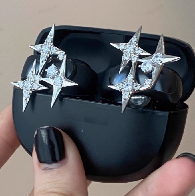 Dazzling Earbud Jewelry Charms for Clip-On Headphones Sparkling Crystal & Gemstone Earbud Accessories Luxurious Detachable Earphone Accessories (25+ Styles)