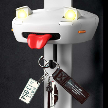 Car Face Keychain Holder with Opening Eyes Fun Wall Mounted Key Organizer Hook Perfect Gift for Car Lovers Gifts for Him