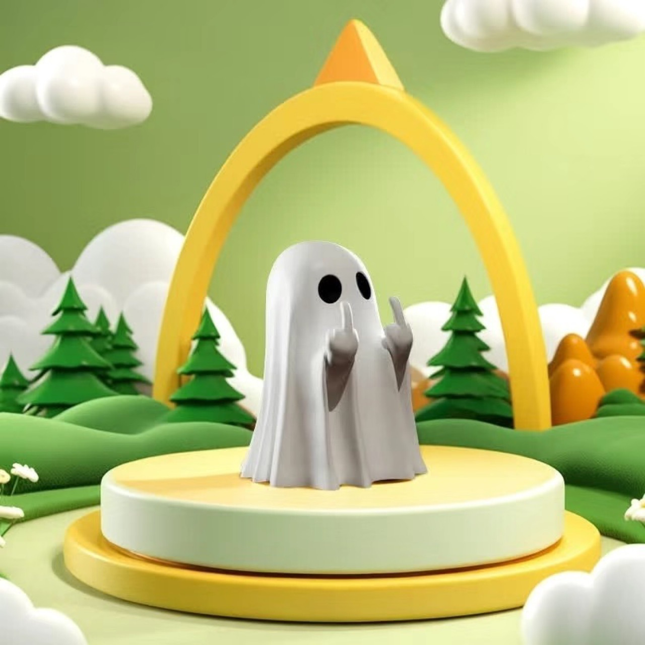 Halloween Spooky Little Ghost Ornament – Halloween Home & Party Ornament