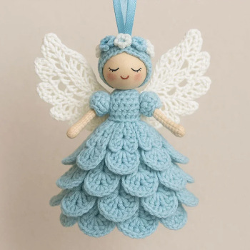 Christmas Angel Ornament Holiday Hanging Decoration for Tree & Gift Giving