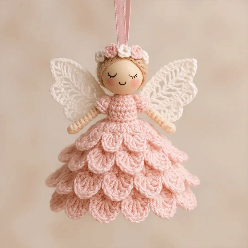 Christmas Angel Ornament Holiday Hanging Decoration for Tree & Gift Giving