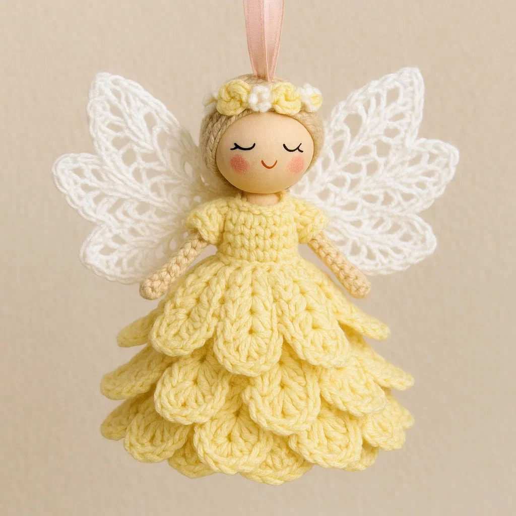 Christmas Angel Ornament Holiday Hanging Decoration for Tree & Gift Giving