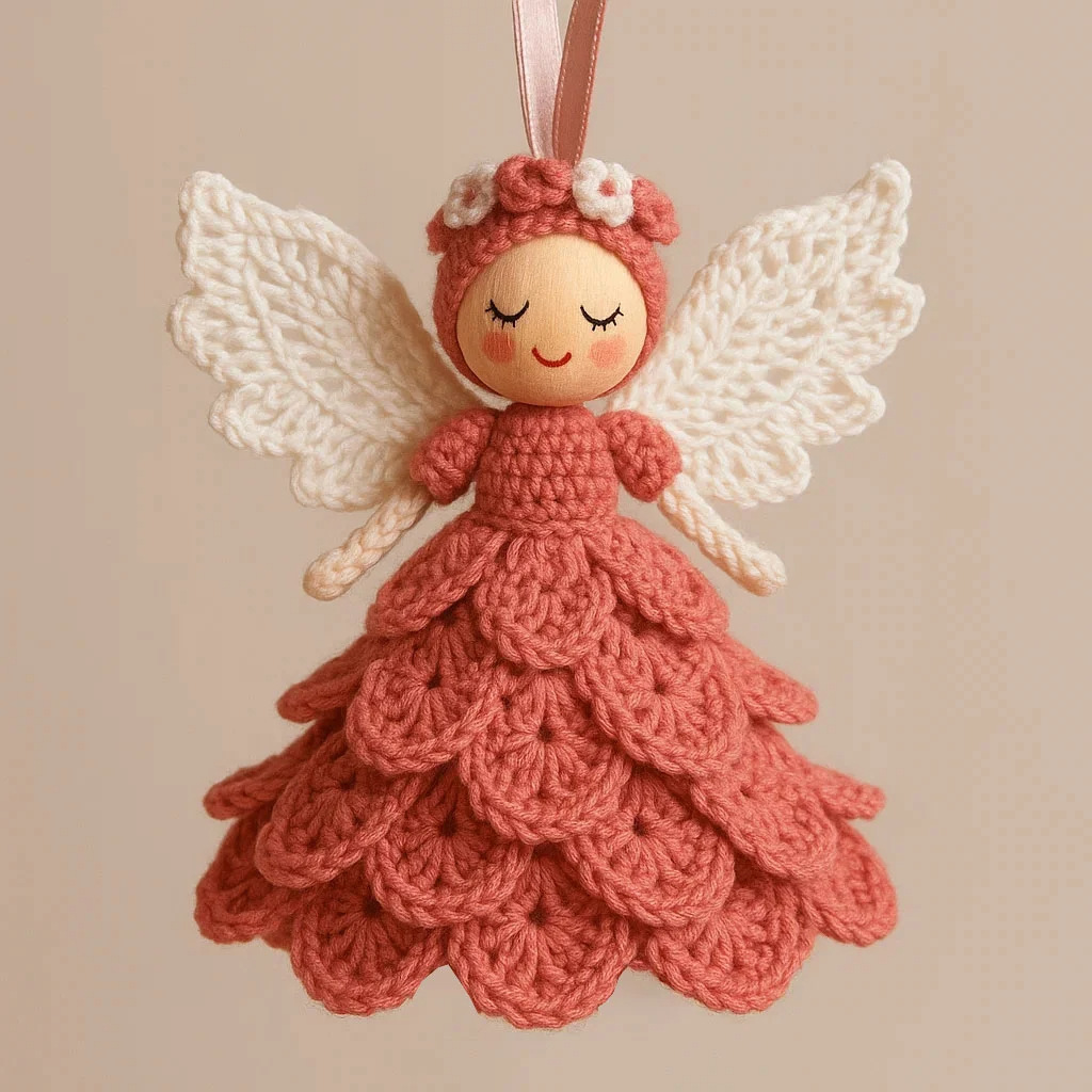 Christmas Angel Ornament Holiday Hanging Decoration for Tree & Gift Giving