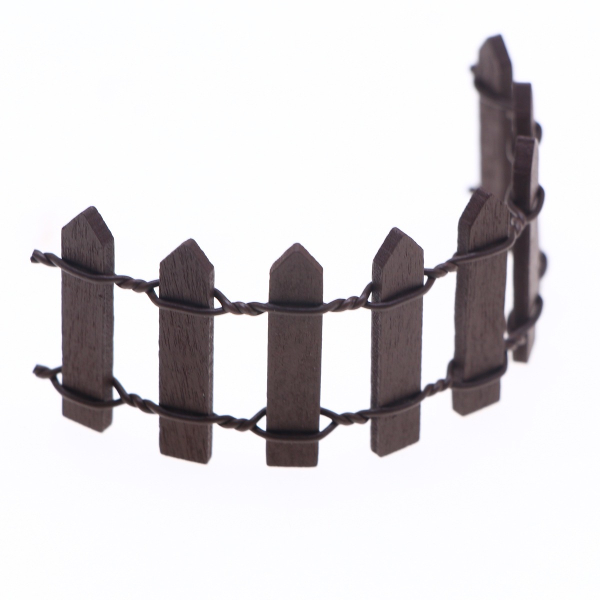 (30cm) Brown Picket Fence - namenecklace