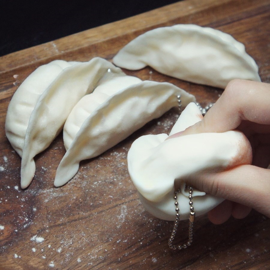 1pc Dumpling Squishy Slow Rebound Stress Relief Toy