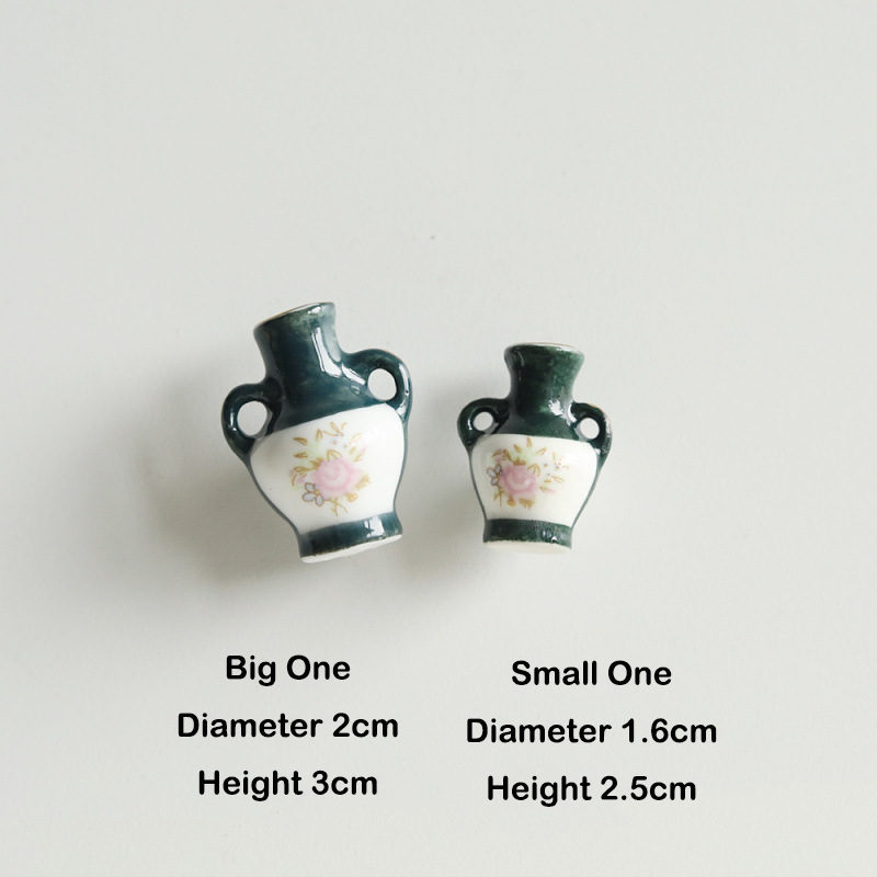 Mother's Day Gift Magnetic Ceramic Fridge Magnet Jingdezhen Ceramic Vase Fridge Magnet Mini Ceramic Flower Vase Fridge Magnet