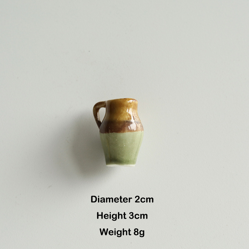 Mother's Day Gift Magnetic Ceramic Fridge Magnet Jingdezhen Ceramic Vase Fridge Magnet Mini Ceramic Flower Vase Fridge Magnet