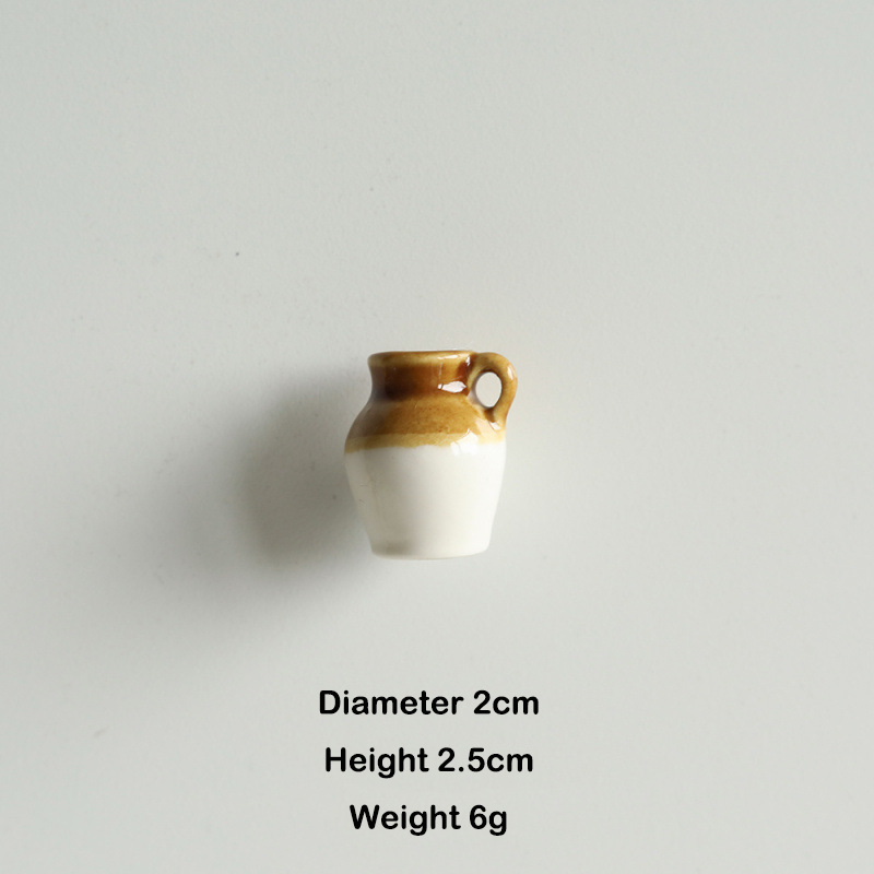 Mother's Day Gift Magnetic Ceramic Fridge Magnet Jingdezhen Ceramic Vase Fridge Magnet Mini Ceramic Flower Vase Fridge Magnet