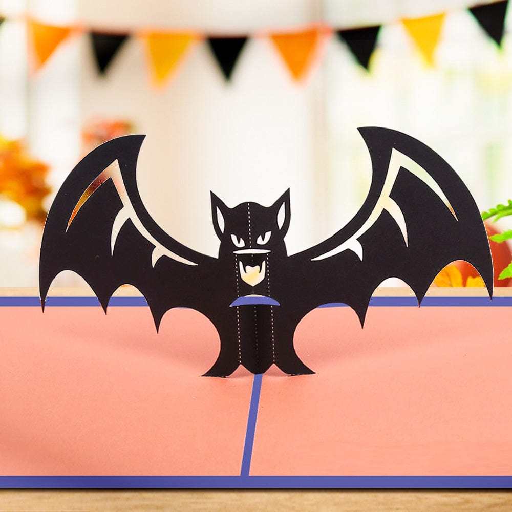 Halloween 3D Pop Up Card Bat Pop Up Greeting Card - Giftlab