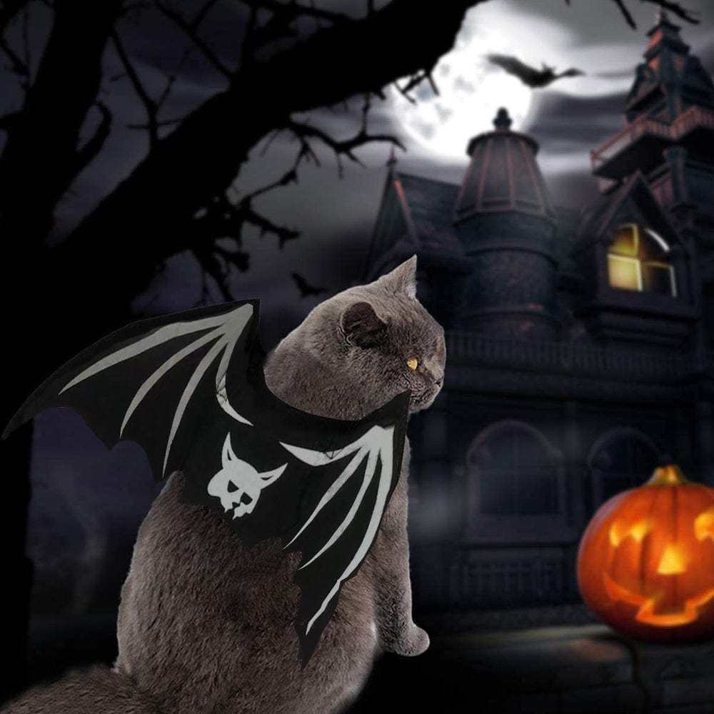 Halloween Pet Cat Costume Bat Wings Pet Costumes Pet Apparel for Small Dogs and Cats - Giftlab