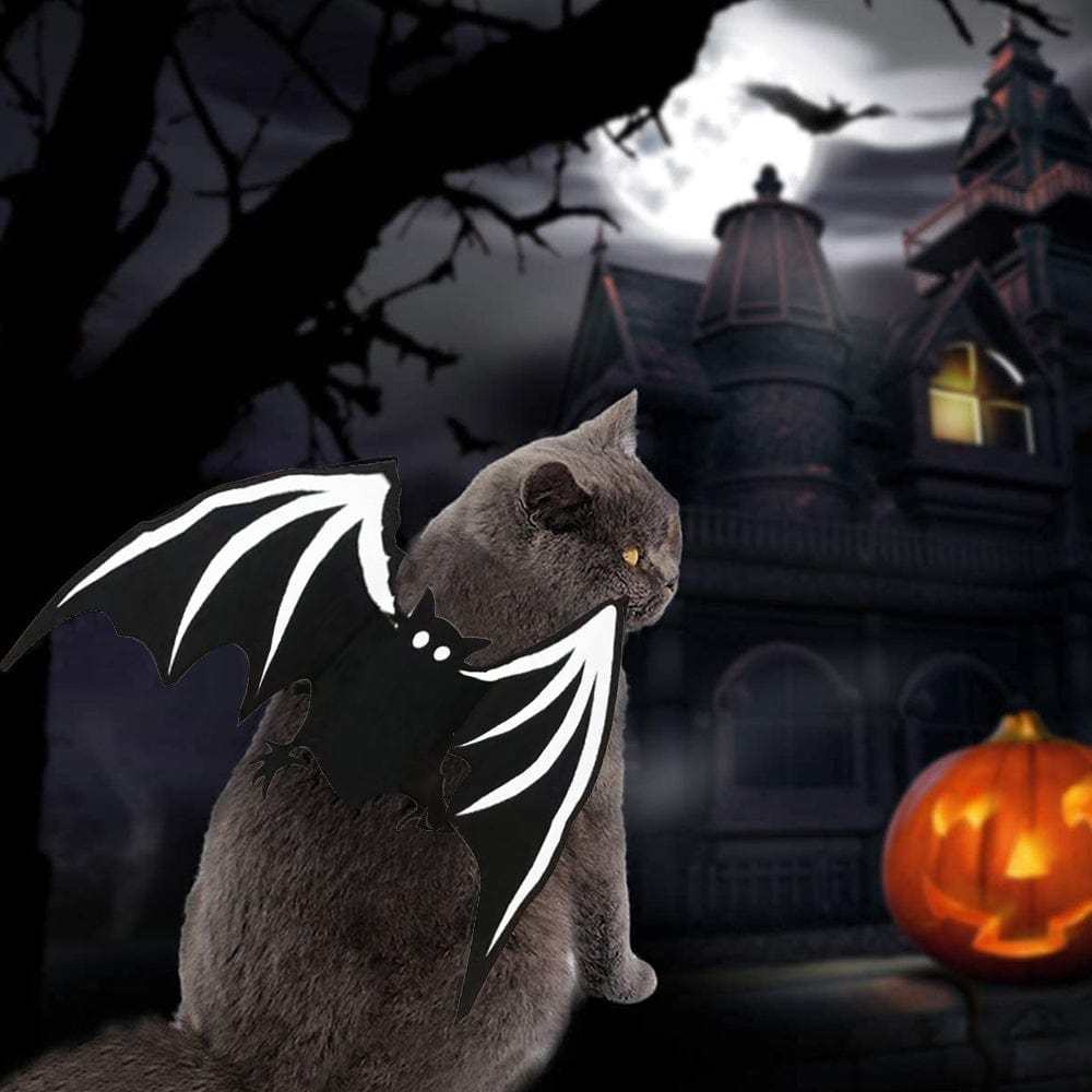 Halloween Pet Cat Costume Bat Wings Pet Costumes Pet Apparel for Small Dogs and Cats - Giftlab