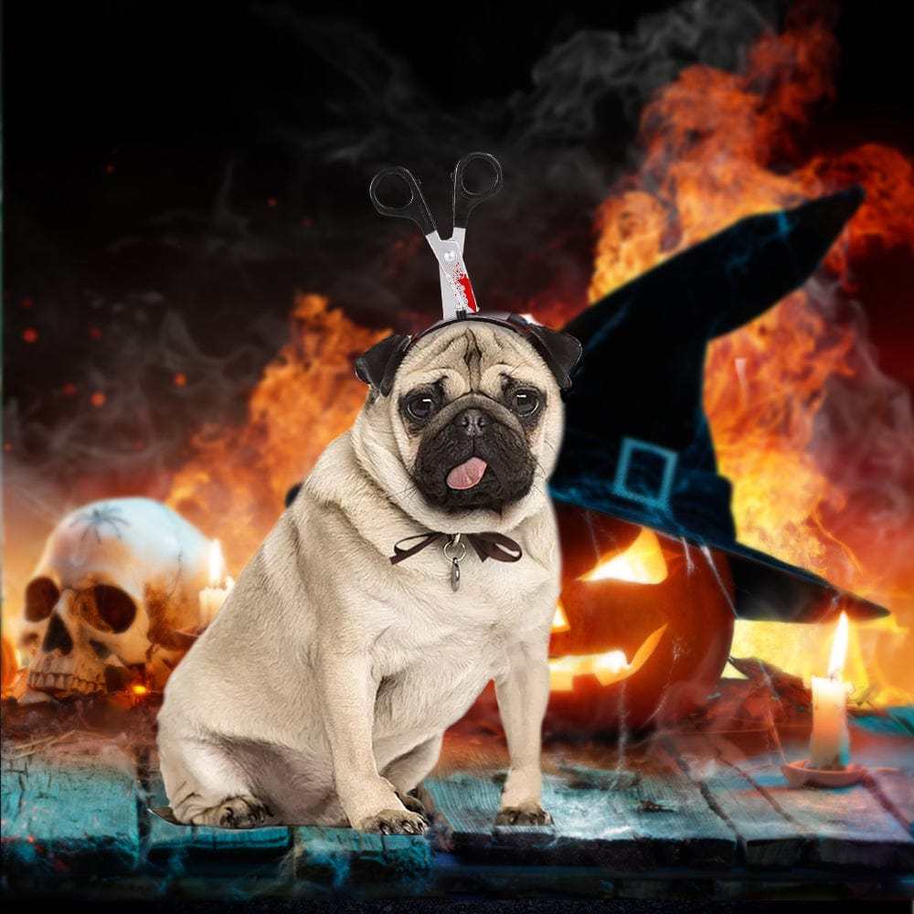 Halloween Funny Horror Bloody Headband Costume Horrible Costume Toys Props for Pet - Giftlab