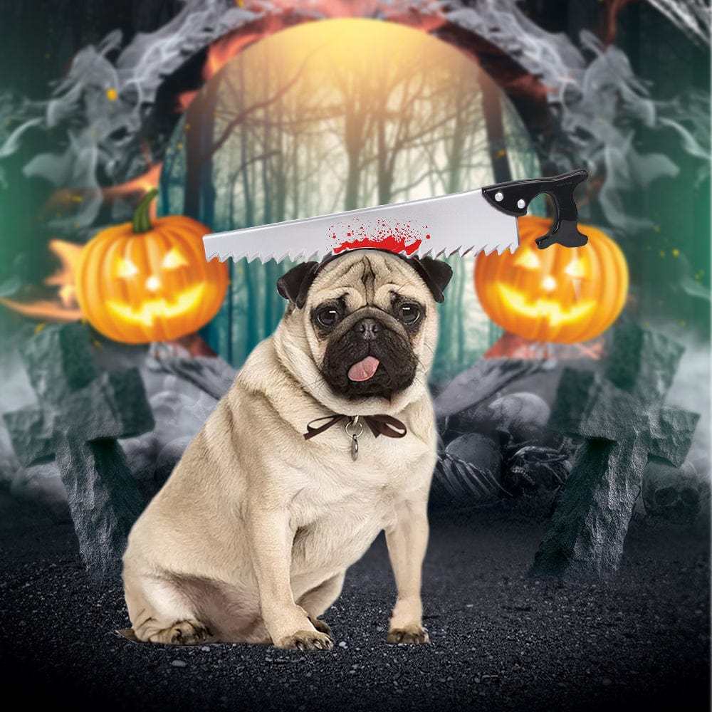 Halloween Funny Horror Bloody Headband Costume Horrible Costume Toys Props for Pet - Giftlab