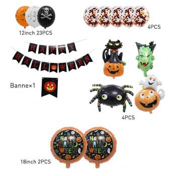 Halloween Balloon Kit for Halloween Day Party Decorations Supplies - Giftlab