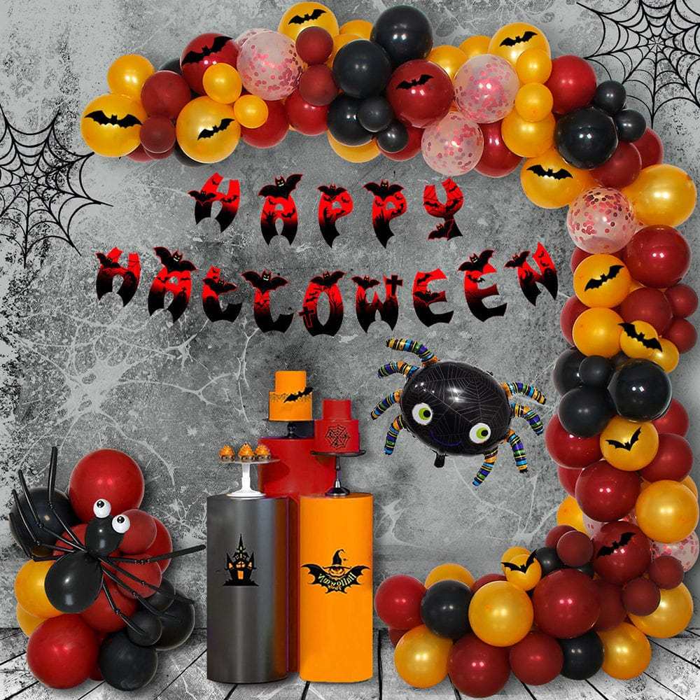 Halloween Balloon Arch Garland Kit Halloween Party Supplies Balloon Decorations - Giftlab