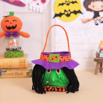 Halloween Candy Basket Kids Reusable Trick or Treat Bags Gifts for Halloween Party - Giftlab