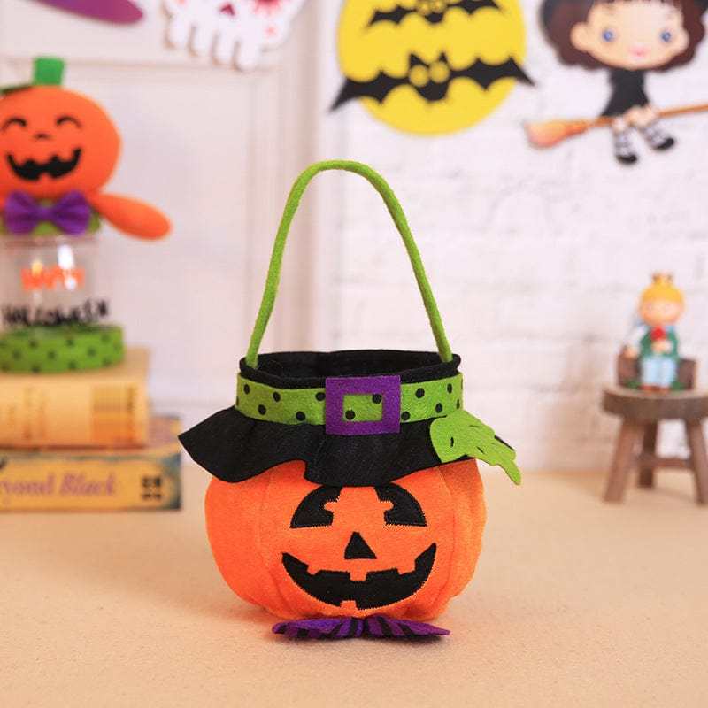 Halloween Candy Basket Kids Reusable Trick or Treat Bags Gifts for Halloween Party - Giftlab