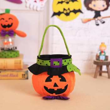 Halloween Candy Basket Trick or Treat Bags Gifts for Kids Reusable Halloween Party - Giftlab