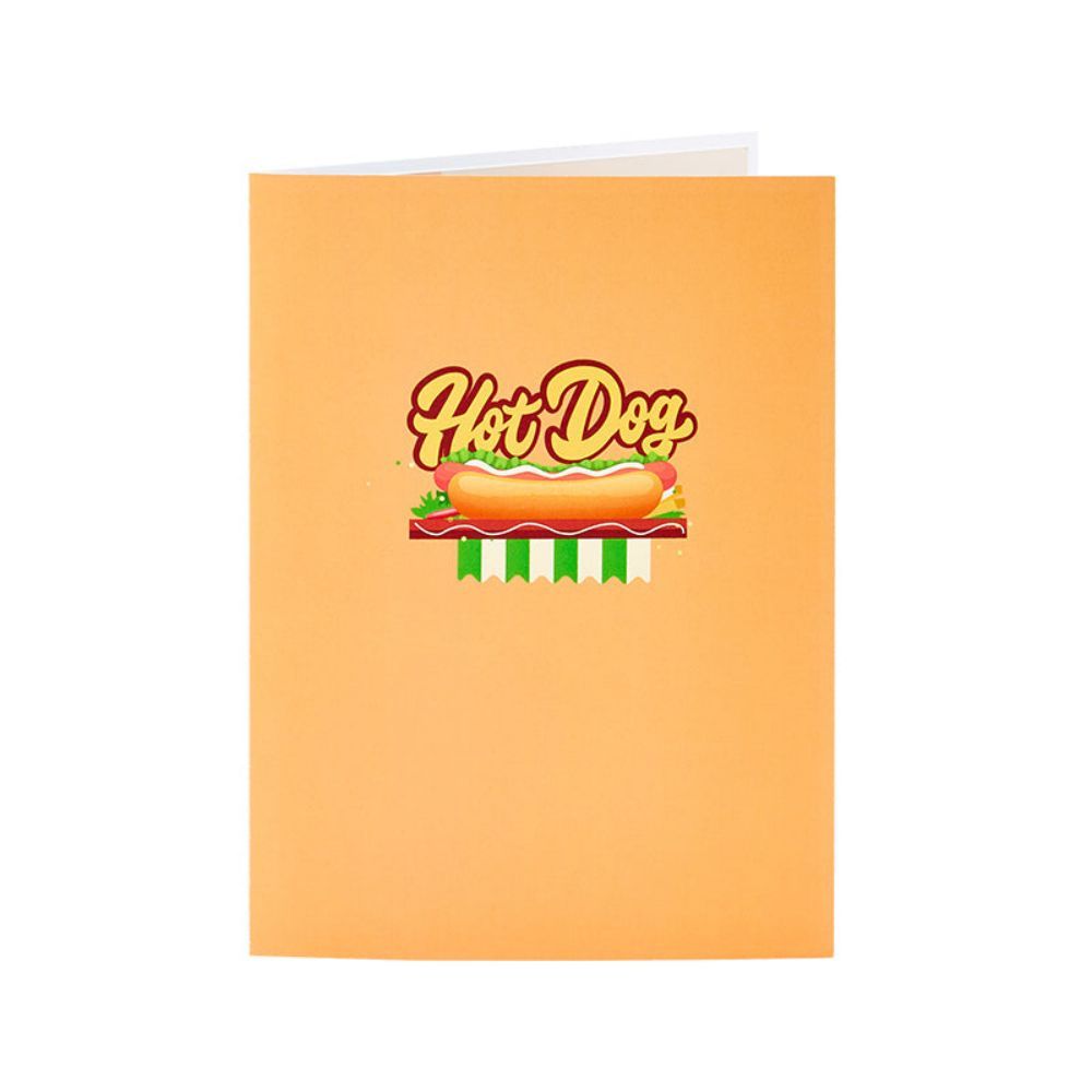 Beach Hot Dog Truck 3D Pop Up Greeting Card - NameNecklace