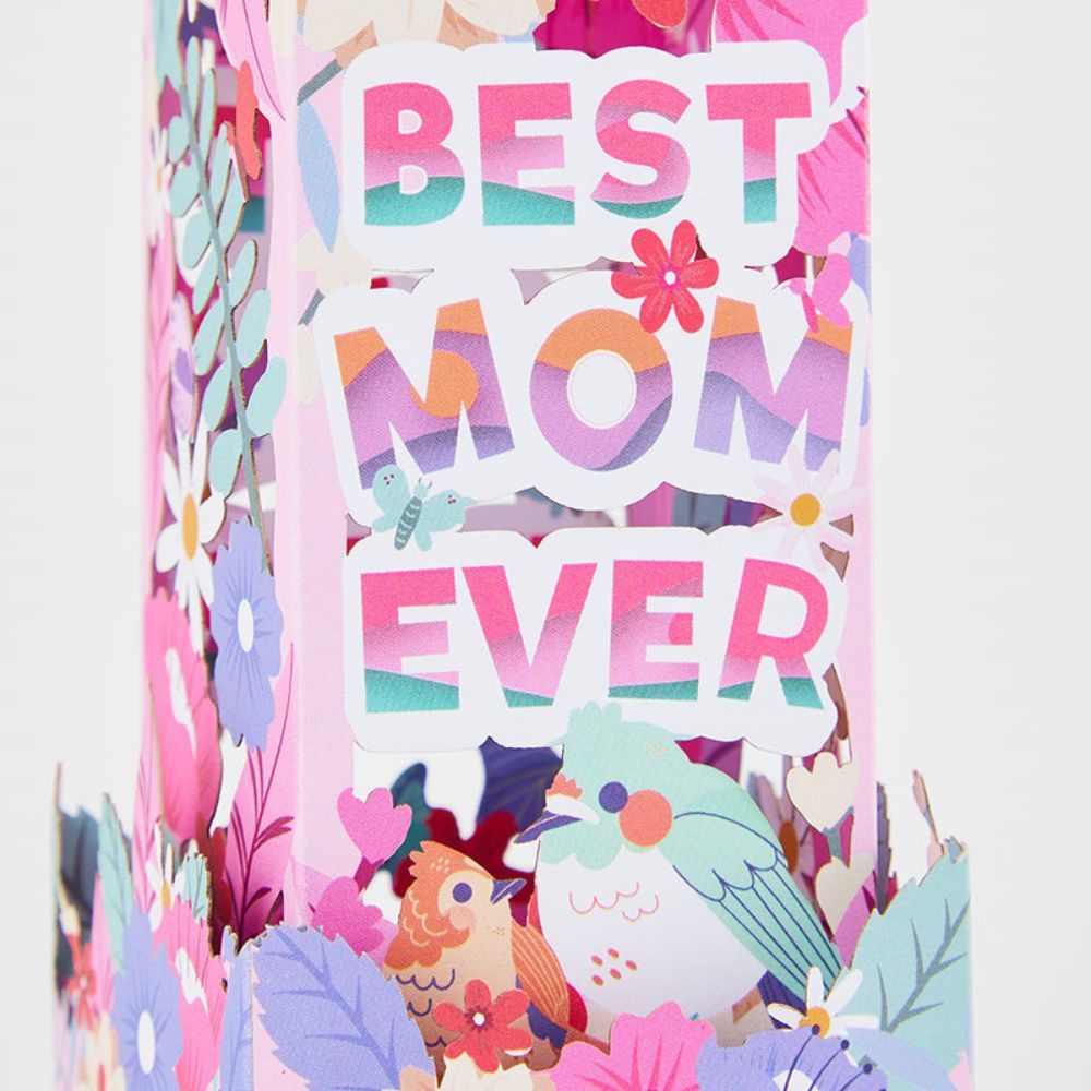 Best Mom Ever 3D Paper Music Box Gift for Mother's Day - NameNecklace