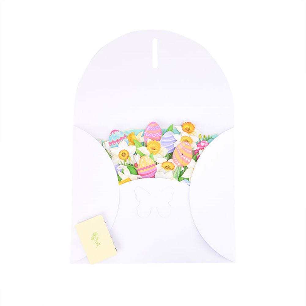 Easter Egg Flower Bouquet 3D Pop Up Greeting Card - GiftLab