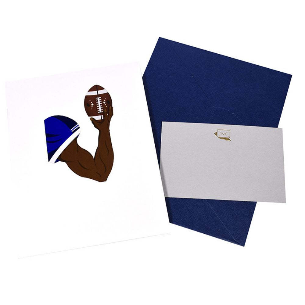 Father's Day 3D Pop Up Card Football Greeting Card for Dad - NameNecklace