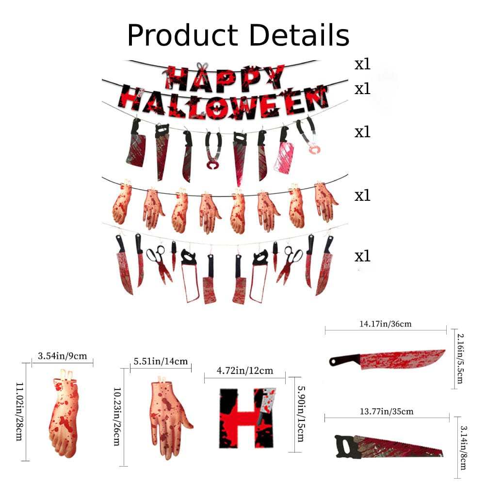 Halloween Party Banner Decorations Party Supplies Gift for Halloween Party - Giftlab