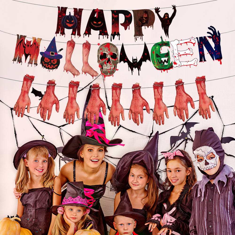 Halloween Horror Party Banner Decorations Party Supplies Gifts for Halloween Party - Giftlab