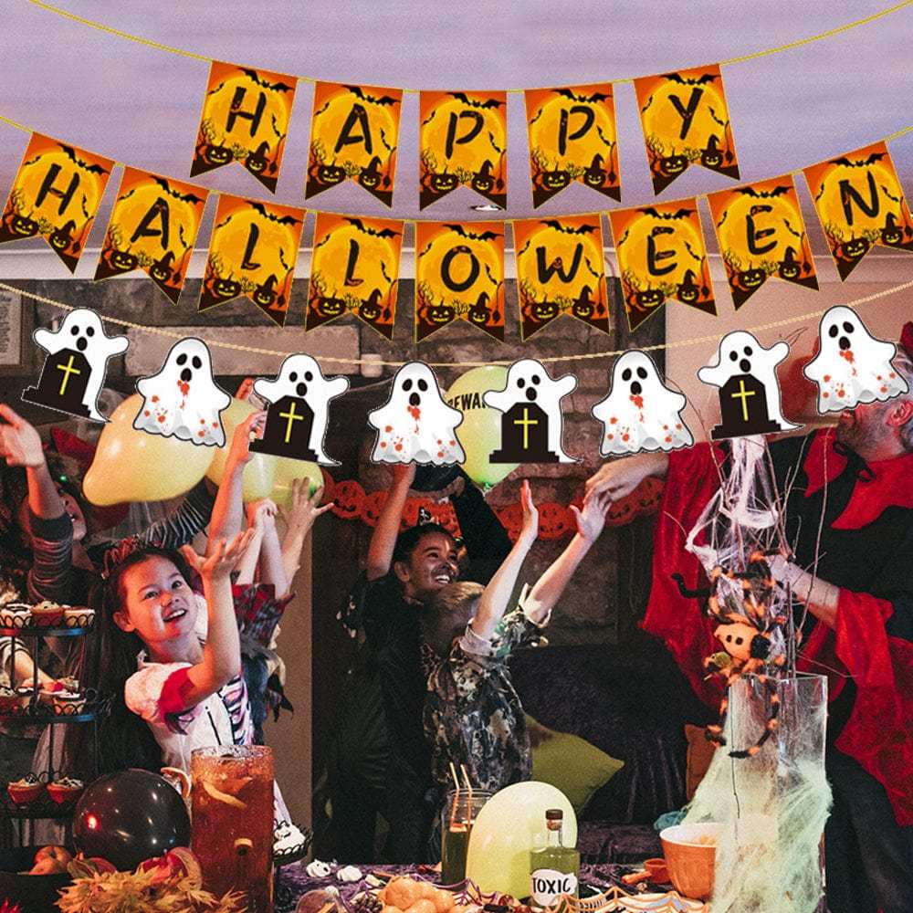 Halloween Party Banner Decorations Party Supplies Gifts for Halloween Party - Giftlab