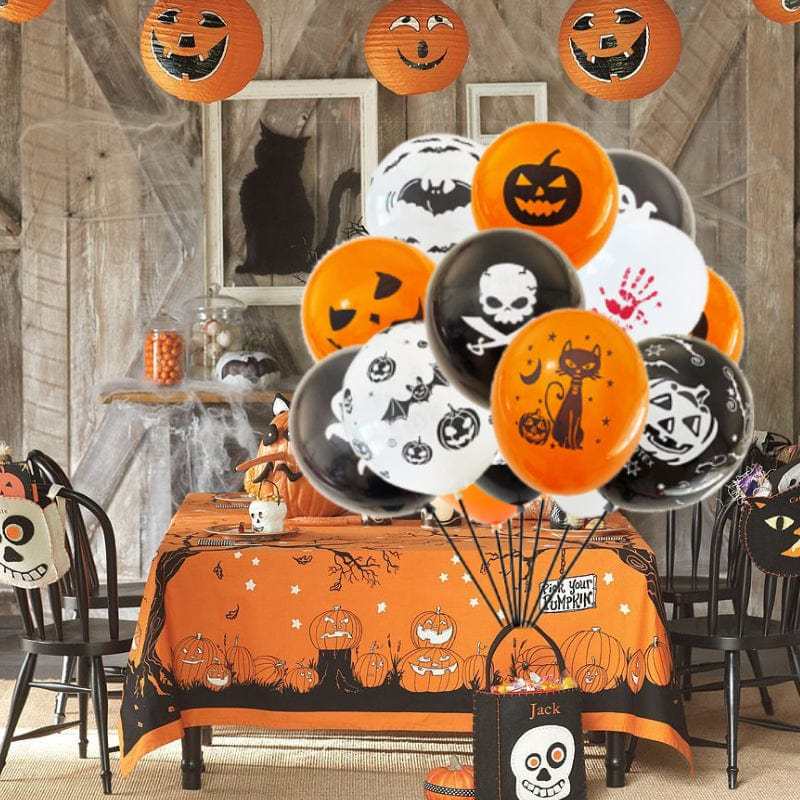 100Pcs Halloween Latex Balloons 12 Inch Balloons for Halloween Party Decorations - Giftlab